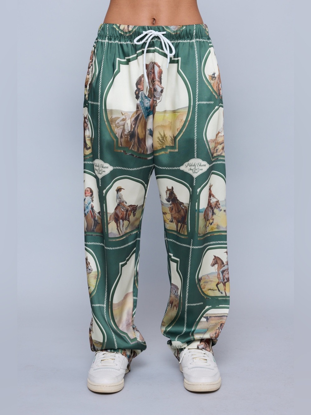 Melody Ehsani Silky Cowgirl Pant - Moss